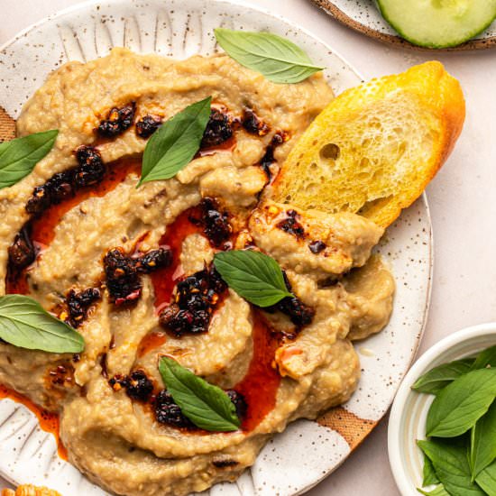 Garlic Miso Eggplant Dip