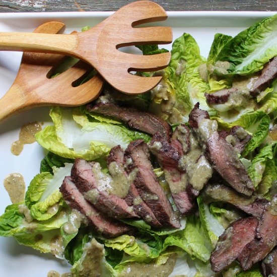 Lemon Parmesan Steak Salad