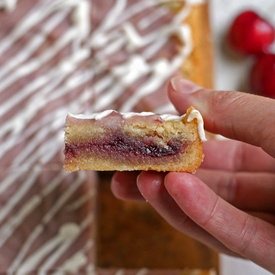 Paleo Cherry Pop Tart Bars