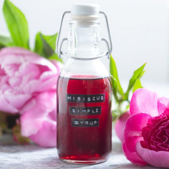 Hibiscus Simple Syrup