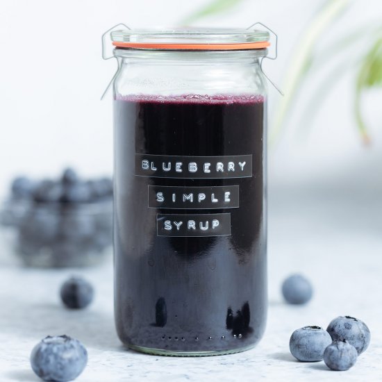 Blueberry Simple Syrup