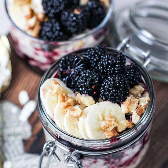 Blackberry Overnight Oats