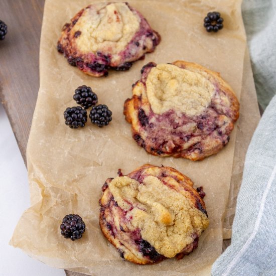 Blackberry Muffin Cookies