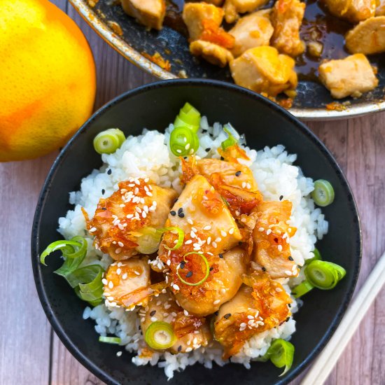 Healthier Orange Chicken