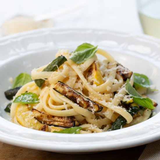 Zucchini & Pasta Lightened-Up