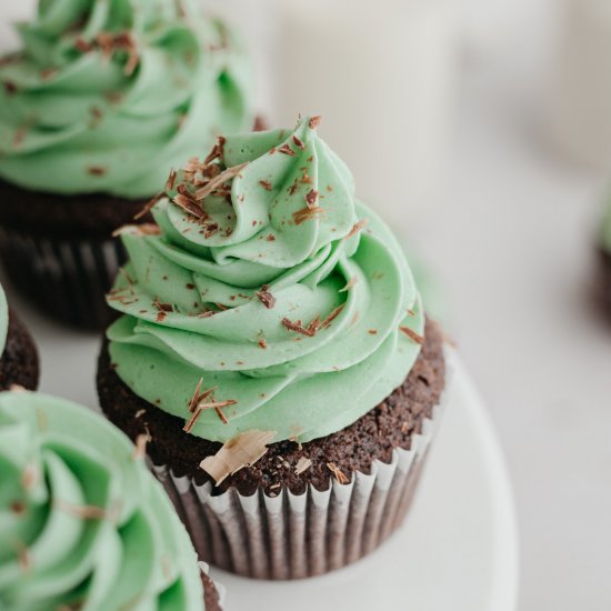 Mint Chocolate Cupcakes