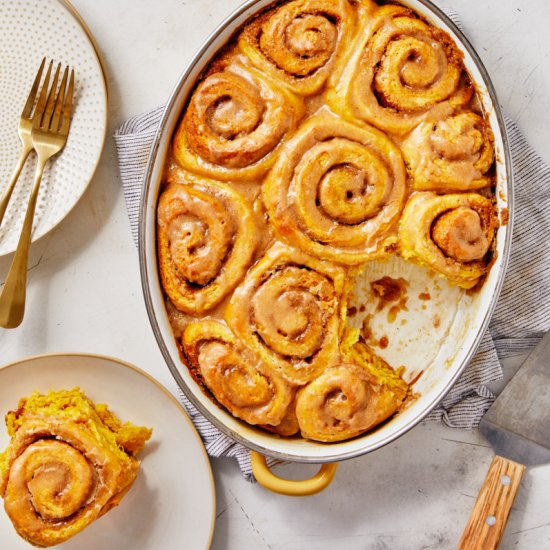 Pumpkin Cinnamon Rolls