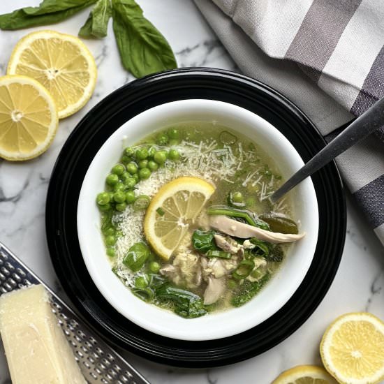 Spring Stracciatella Soup