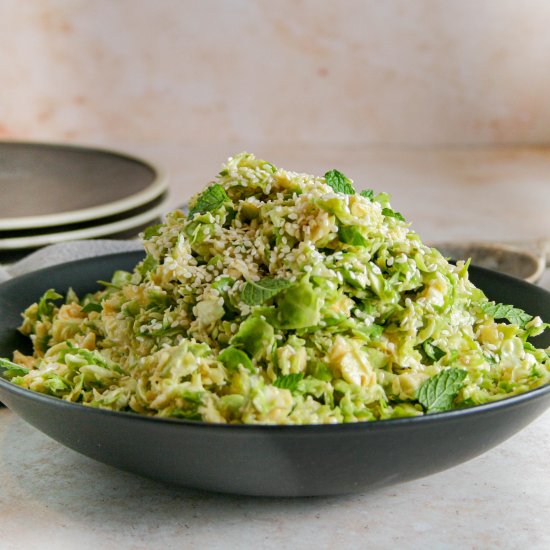 Miso Brussels Sprout Salad