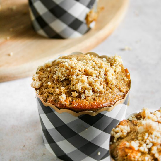 Apple Cider Muffins with Crumble