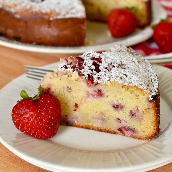 Strawberry Ricotta Cake