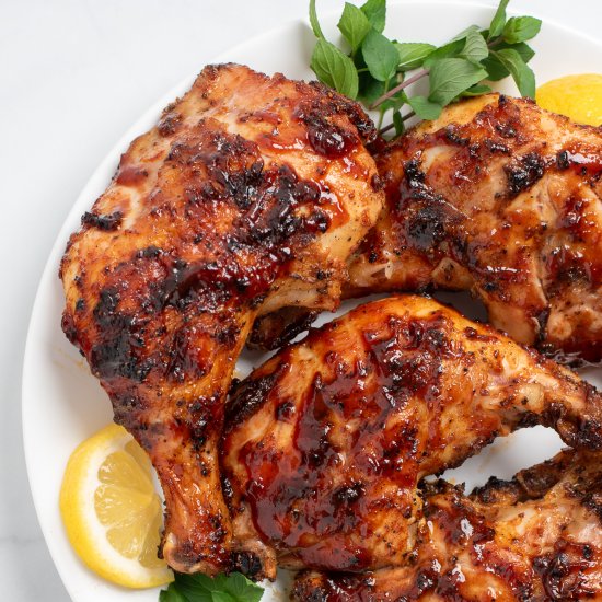 Grilled Chicken Leg Quarters