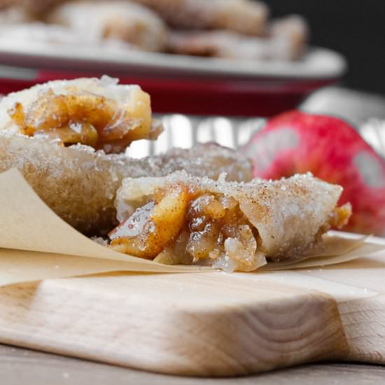 Apple Pie Spring Rolls in Air Fryer