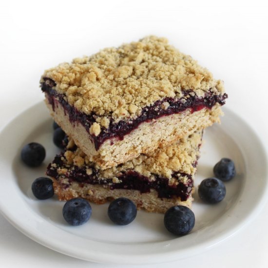 Gluten-Free Blueberry Crumb Bars