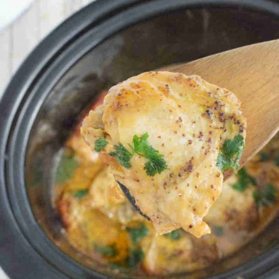 Slow Cooker Honey Mustard Chicken