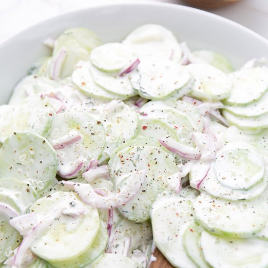 Creamy Cucumber Salad