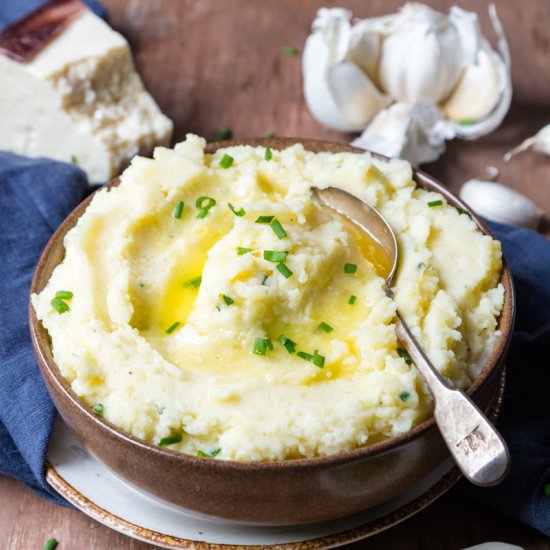 White Truffle Asiago Mashed Potatoe