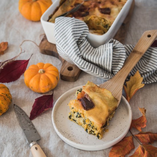 Vegetarian lasagna with Butternut