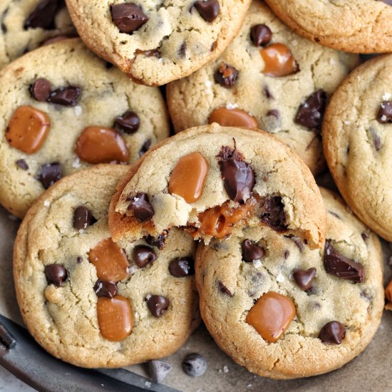 Caramel Chocolate Chip Cookies