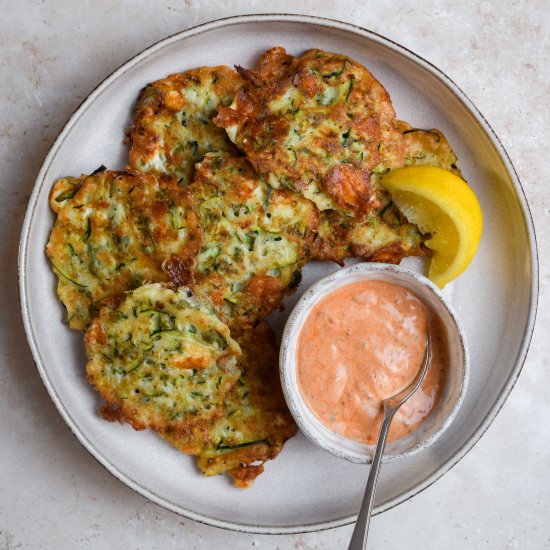 Courgette Feta Fritters