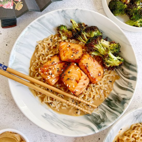 PB&J Salmon and Noodles