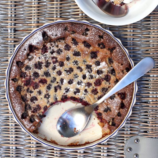 Blackberry Clafoutis (gluten free)