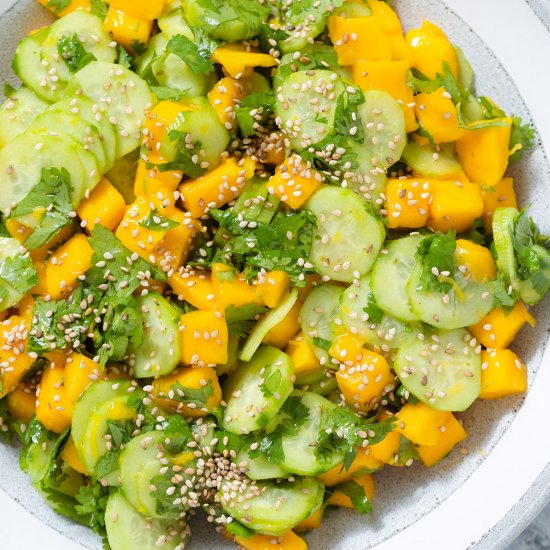 cucumber mango salad