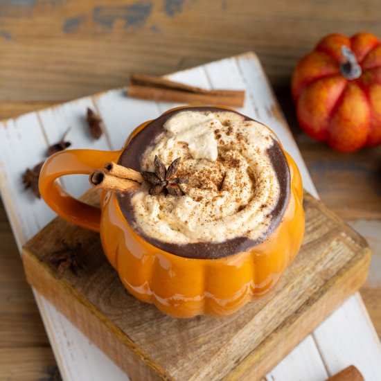 Pumpkin Spice Hot Chocolate for Two