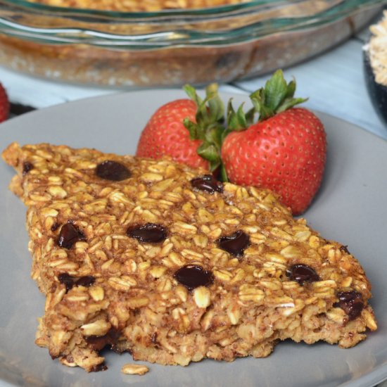 Chocolate Chip Pumpkin Baked Oats