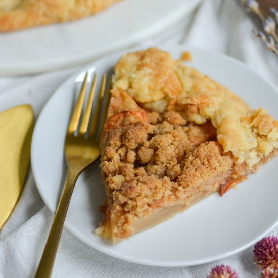 Vegan Dutch Apple Pie Galette