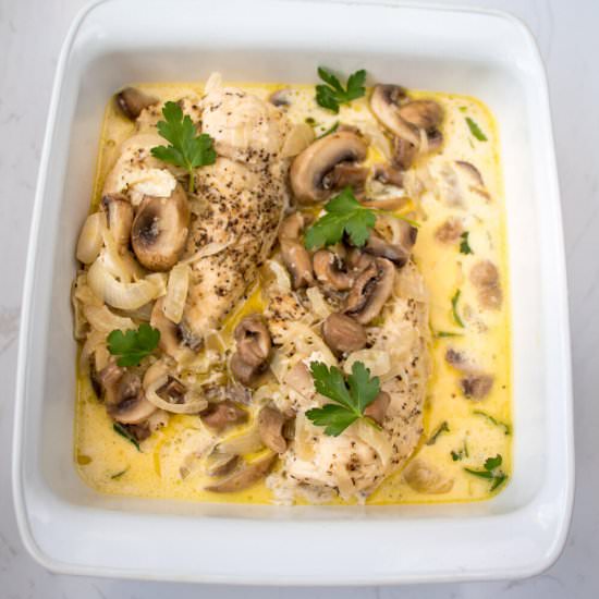 Instant Pot Mushroom Garlic Chicken