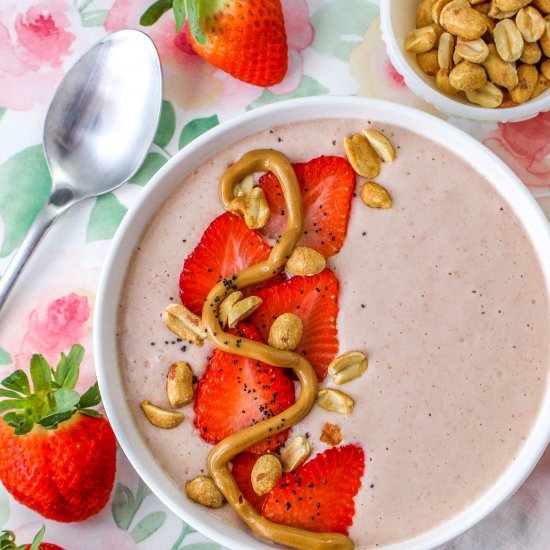 PeanutButter Jelly Smoothie Bowl