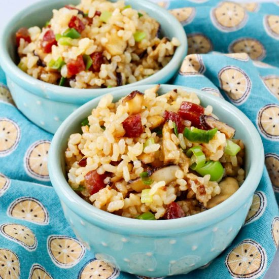 Fried Sweet Rice & Chinese Sausage