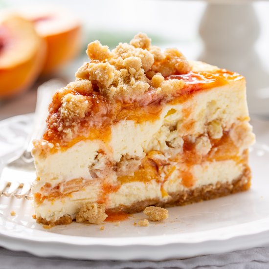 Peach Cobbler Cheesecake