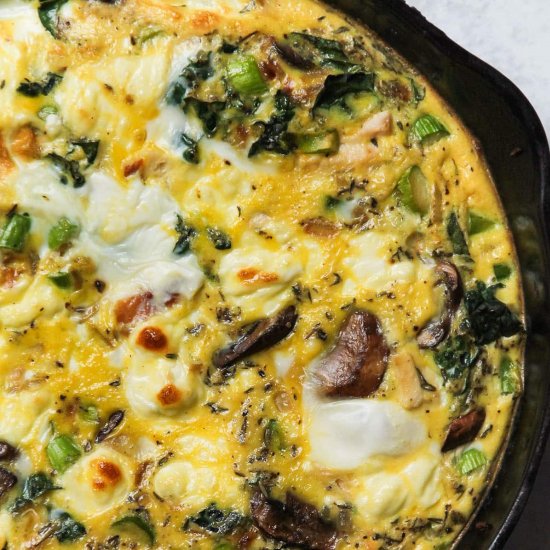 Leftover Turkey Frittata