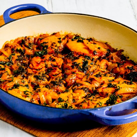 Saffron Chicken with Parsley