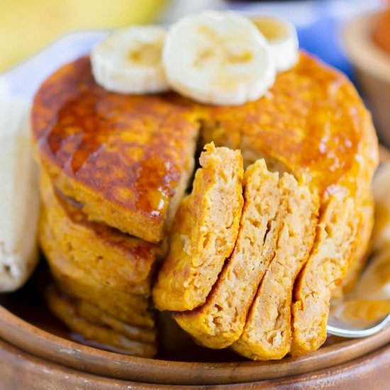 Pumpkin Banana Pancakes