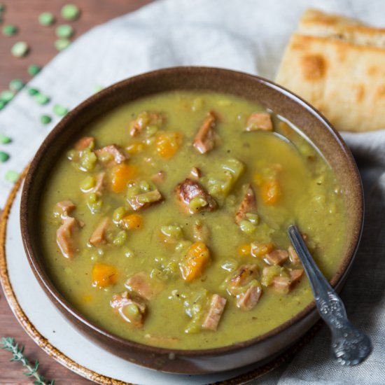 Easy Split Pea Soup With Ham