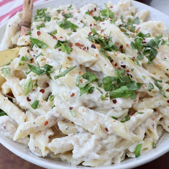 Garlic Parmesan Chicken Pasta