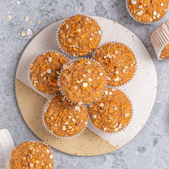 HEALTHY CARROT CAKE MUFFINS