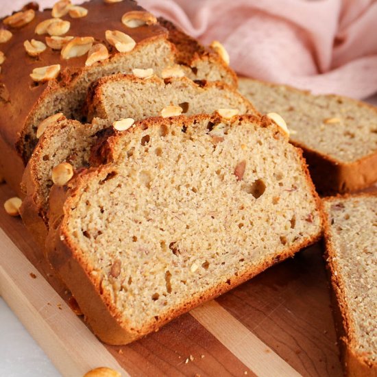 Peanut butter banana bread