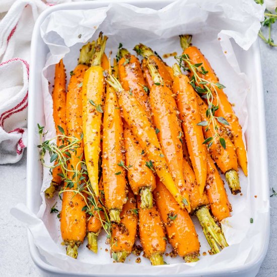 ROASTED HONEY MUSTARD CARROTS