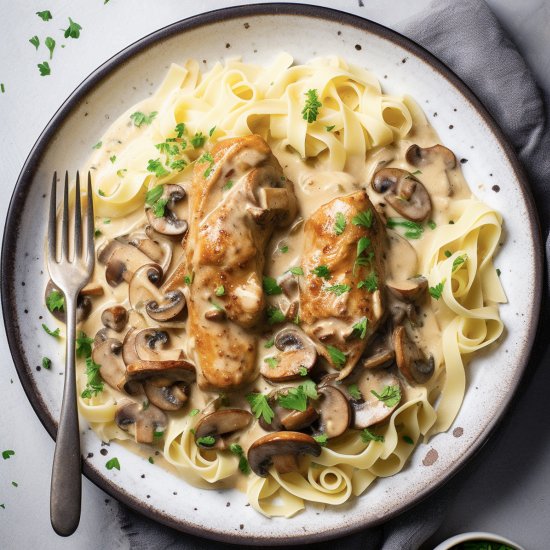 Easy One Pan Chicken Stroganoff