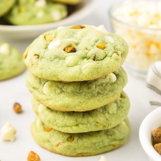 Pistachio Pudding Cookies