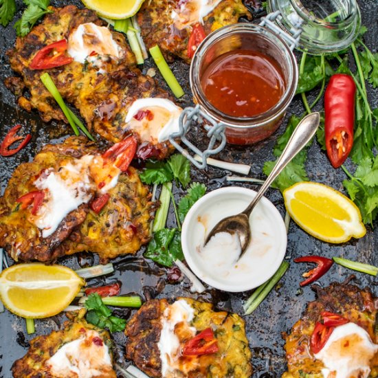 Zucchini & Sweetcorn Fritters