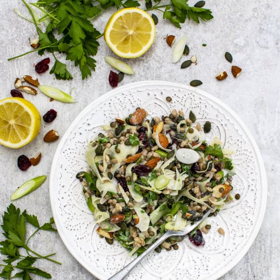 Fennel Salad with Tahini Dressing