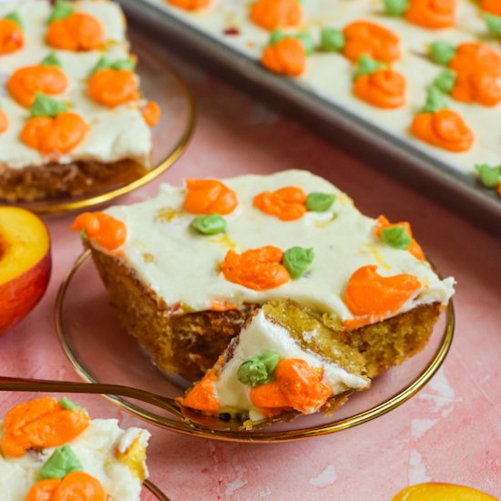 Peach Sheet Cake