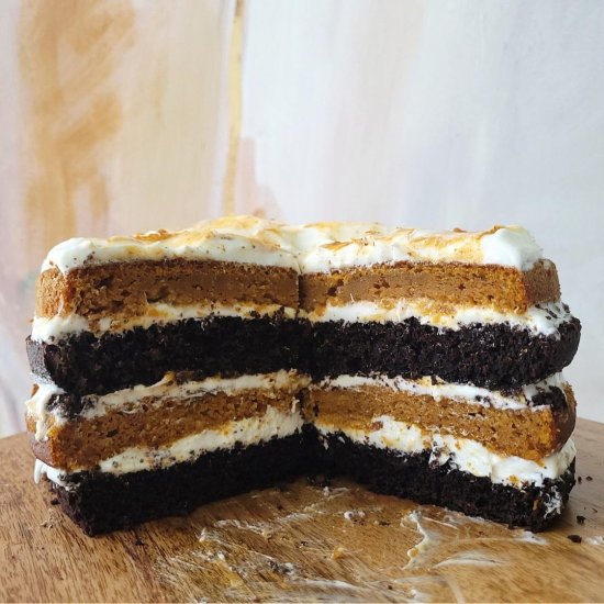 Chocolate Pumpkin Layer Cake