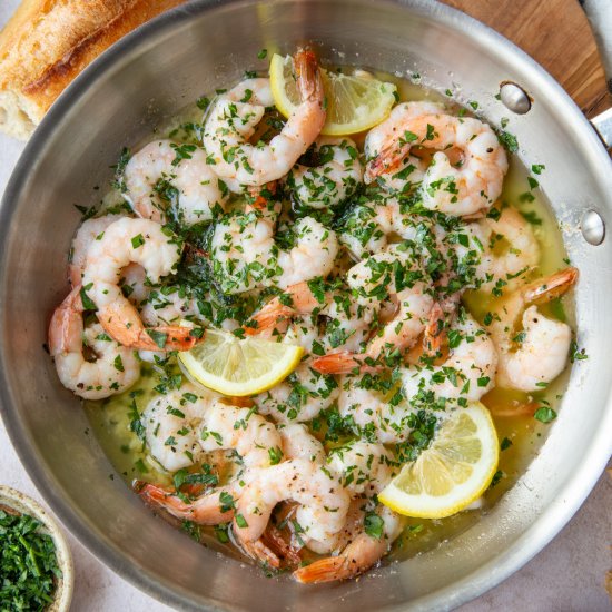 Shrimp Scampi (no wine required)