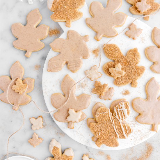 Iced Maple Sugar Cookies